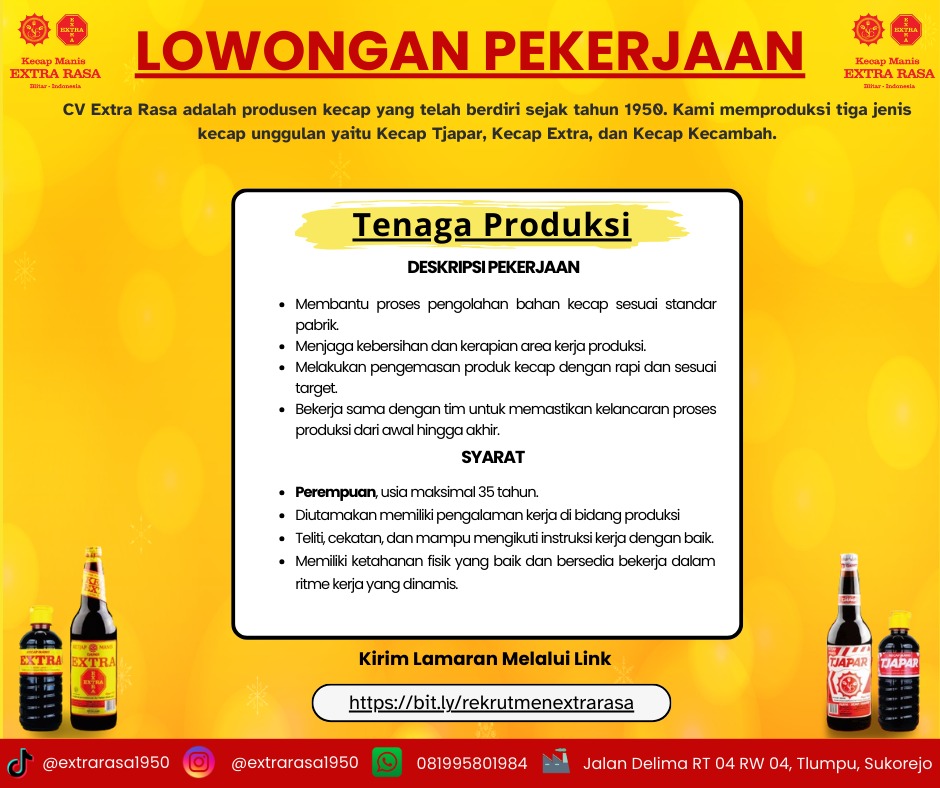 Cover CV. EXTRA RASA